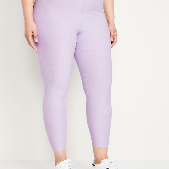 NWT OLD NAVY Extra High-Waisted Cloud+ 7/8 Leggings Color: Lavender Aura XL - Picture 7 of 8